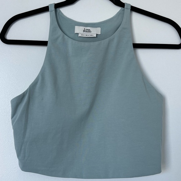 Love Bonito Blue Racer Cropped Top - Picture 1 of 3